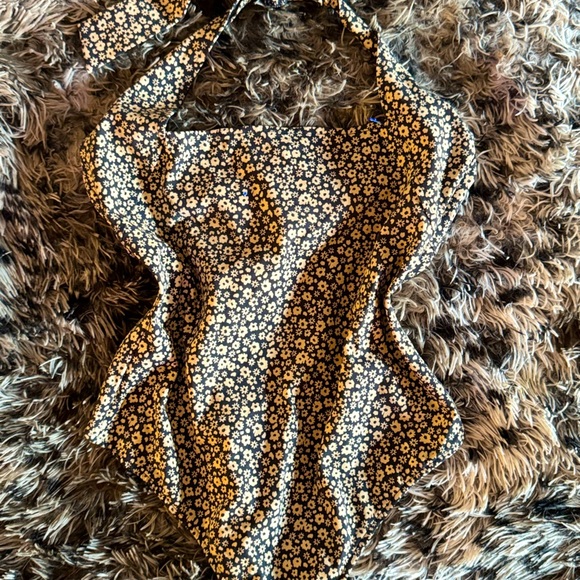 Free People Tops - Free People Women’s Floral Halter Top Body Suit Size M​